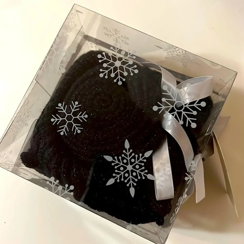 Collection 18 The Rosette Boa Scarf Winter Scarf Gift Box Knitted Rose